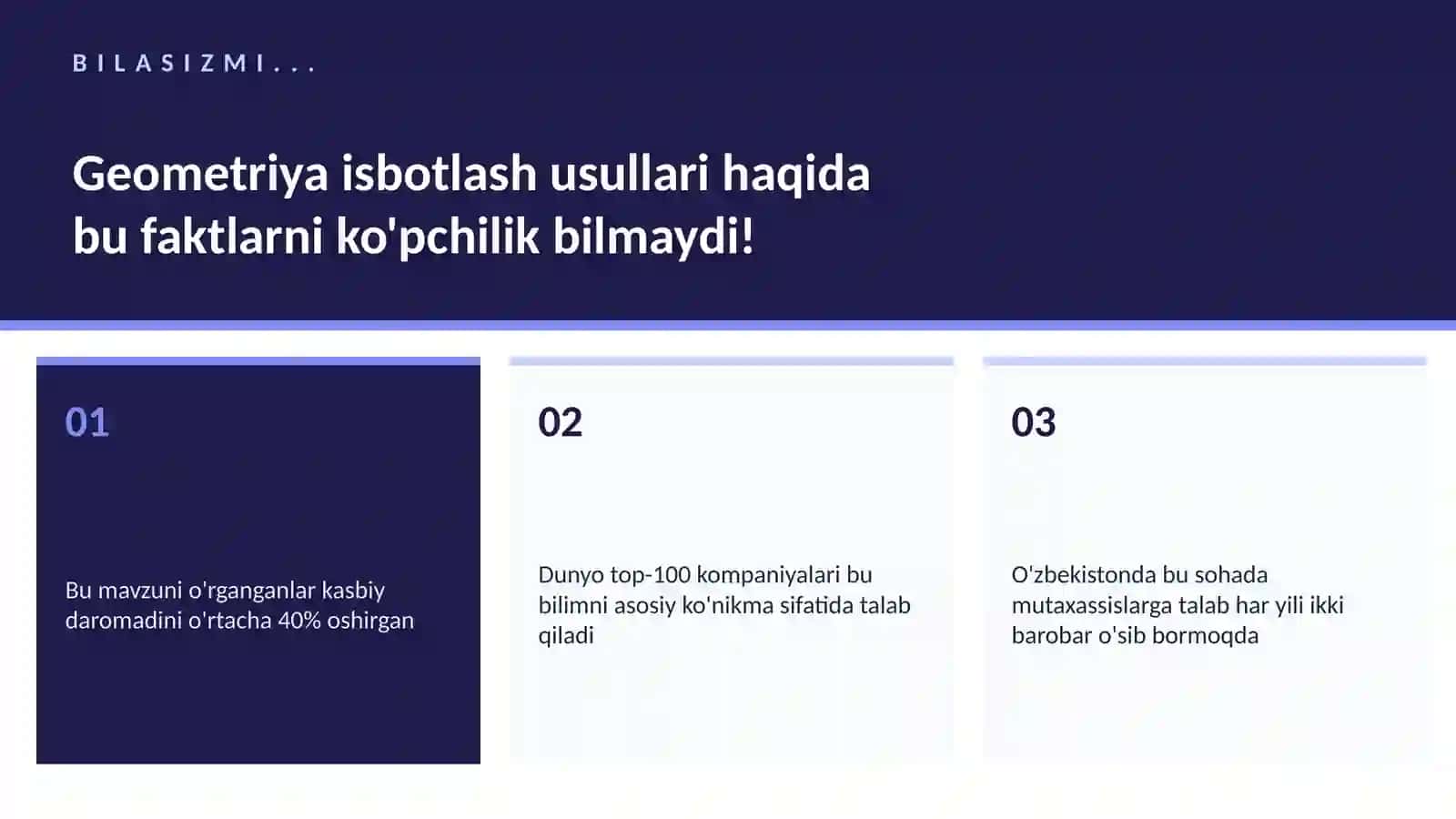 Geometriya isbotlash usullari 2