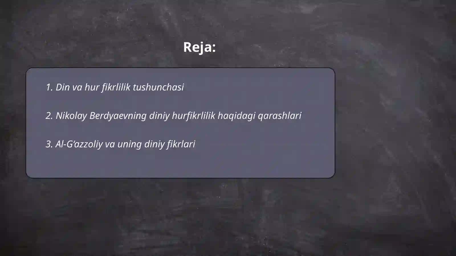 Din va hur fikrlilik 2