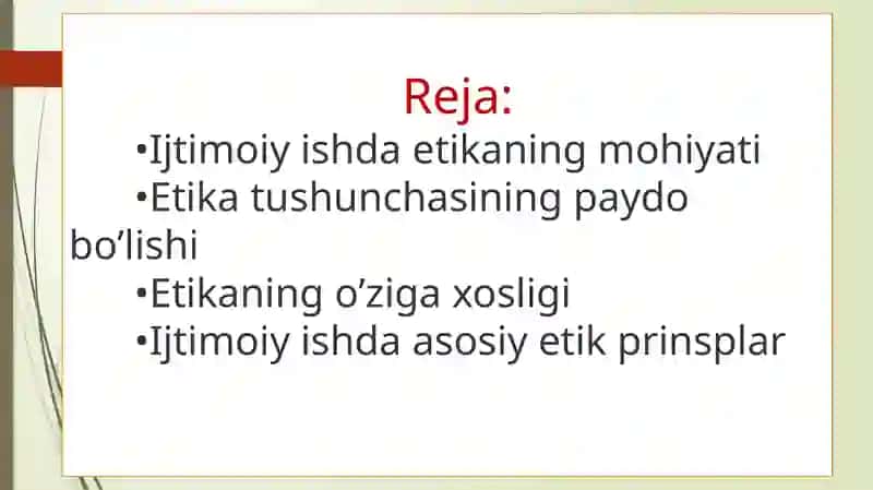 ijtimoiy ish etikasining rivojlanish tarixi 2