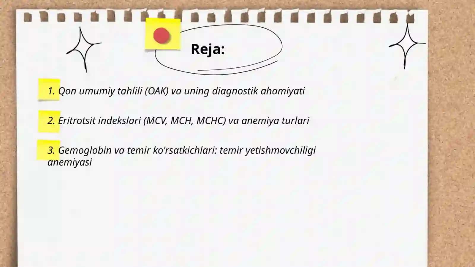 Qonning diagnostik ahamiyati 2