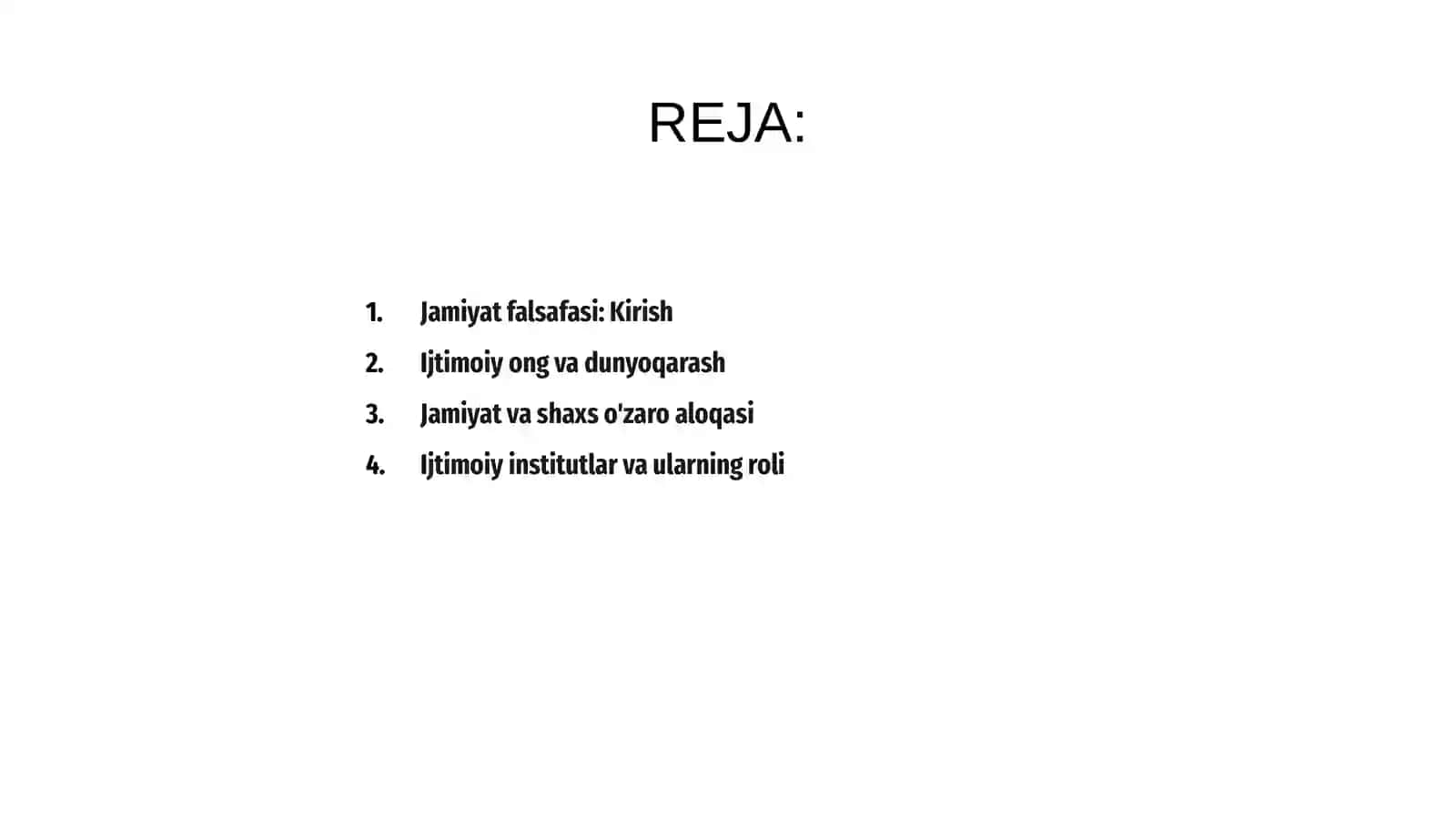 Jamiyat falsafasi 2