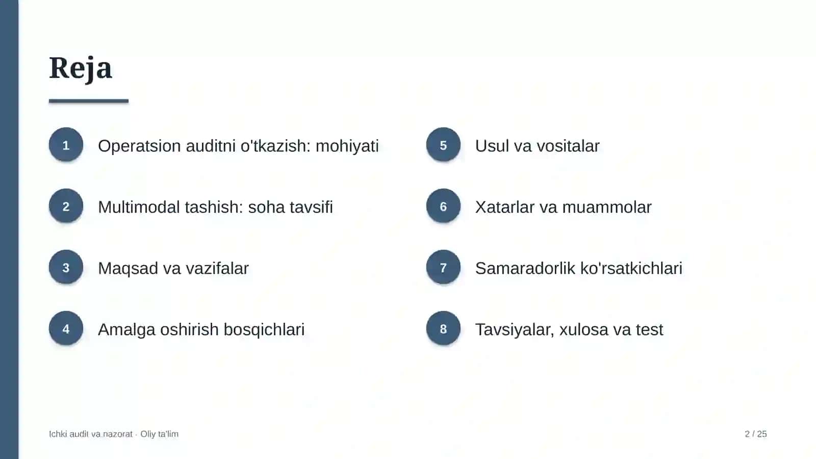 multimodal tashishda operatsion auditni o'tkazish 1134 2