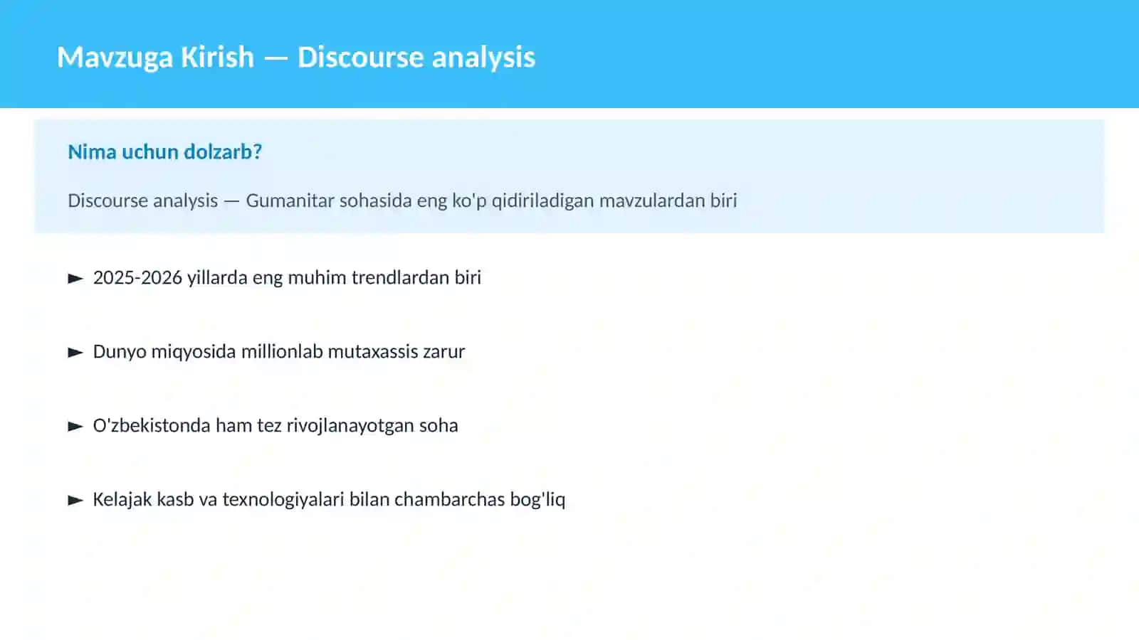 Discourse analysis 2