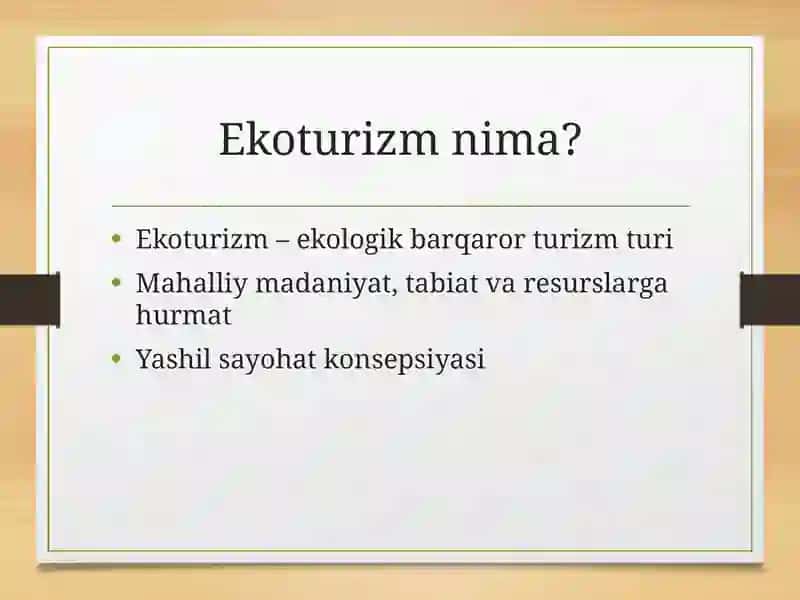 Ekoturizm 2
