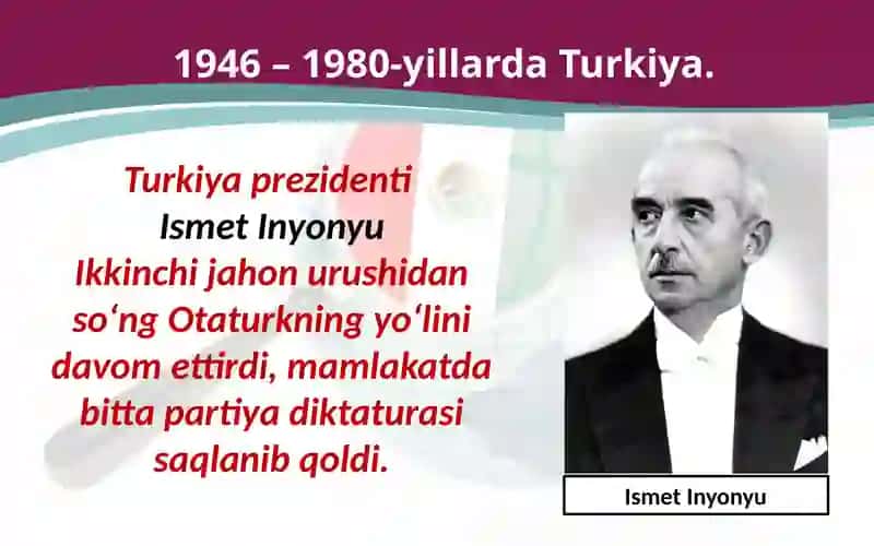 1946 – 1991-yillarda Turkiya, Eron va Afg‘oniston 2