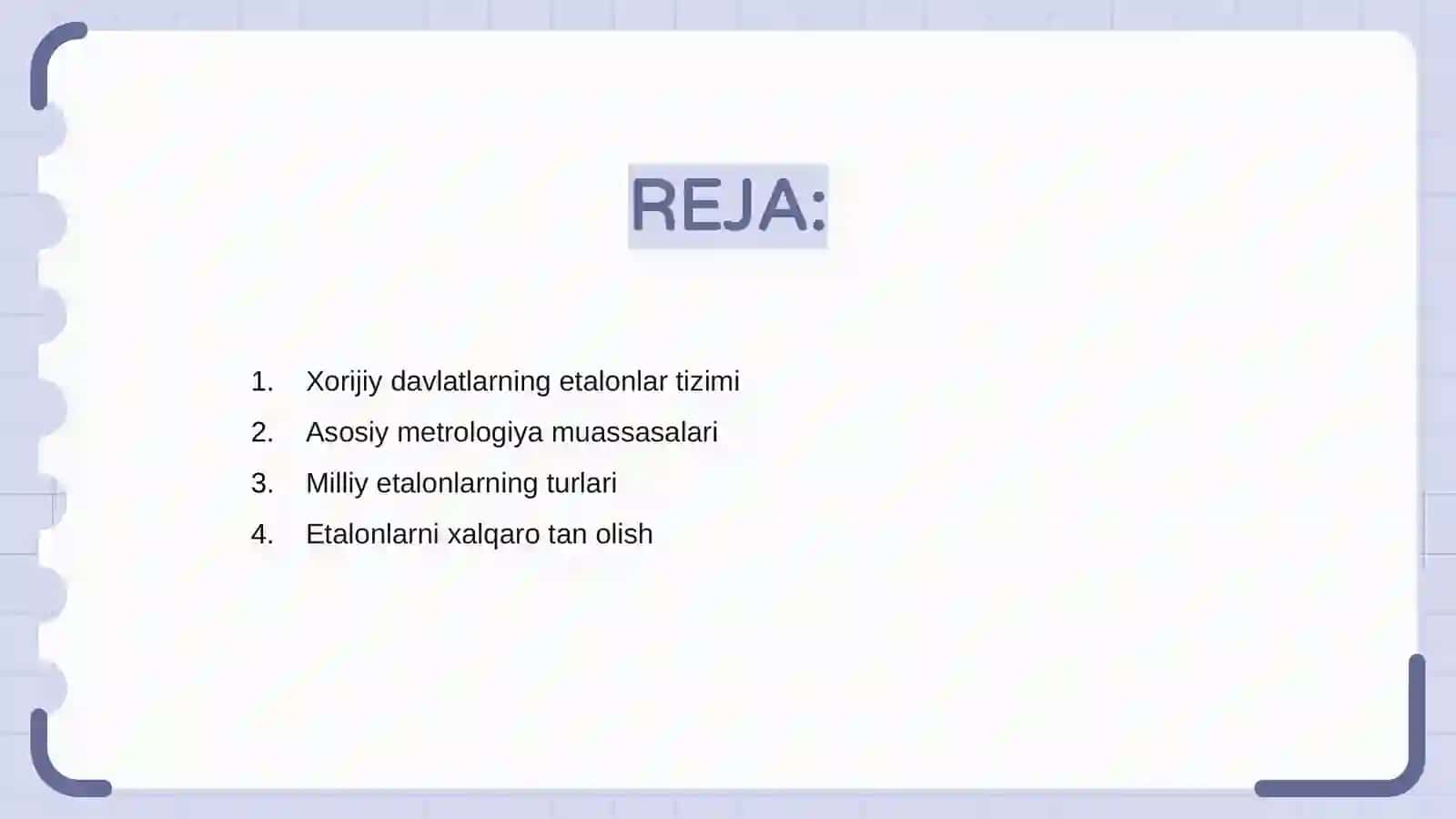 Xorijiy davlatlarning etalonlar tizimi 2