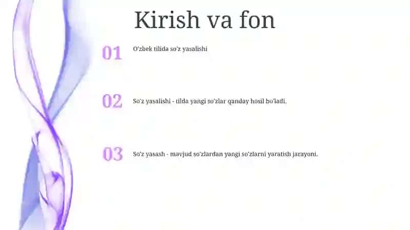 So'z Yasalishi 2