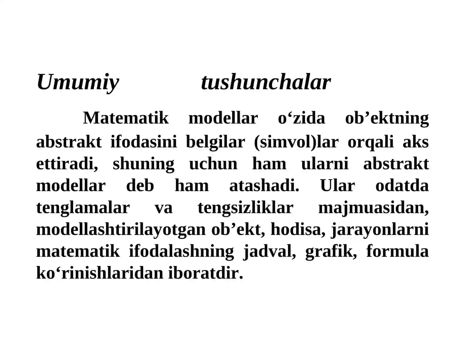 Matematik programmalashtirish masalasi 2
