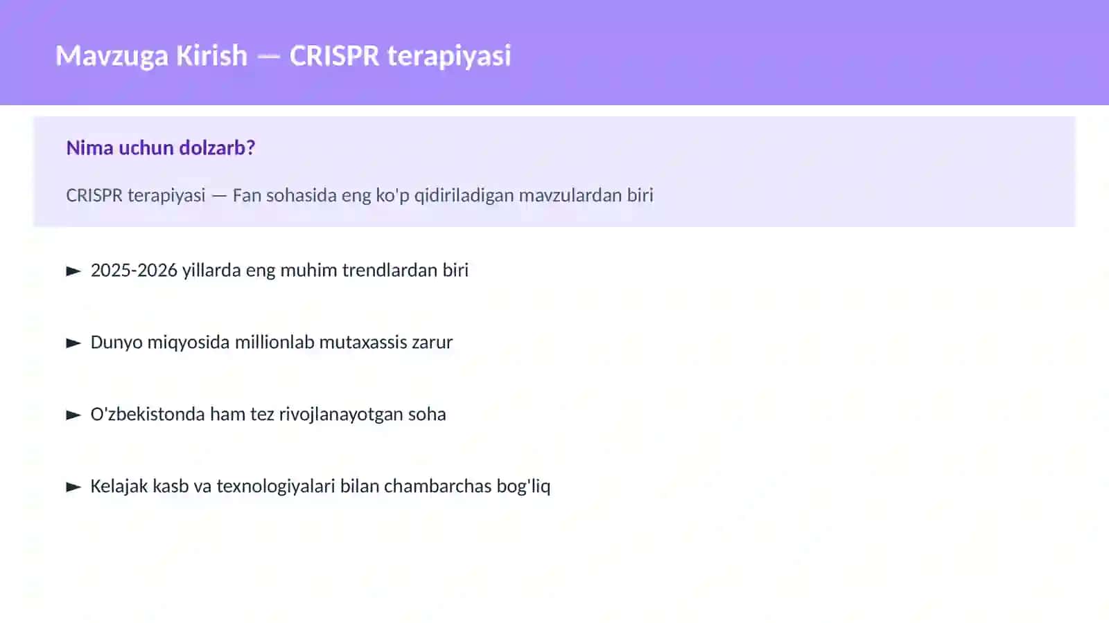 CRISPR terapiyasi 2