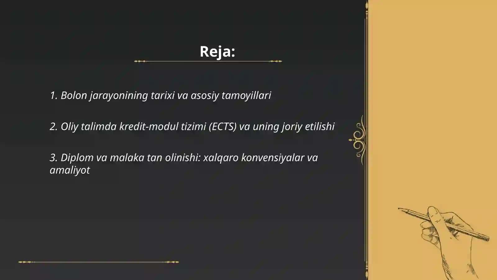 Oliy talim va Bolon jarayonlari 2