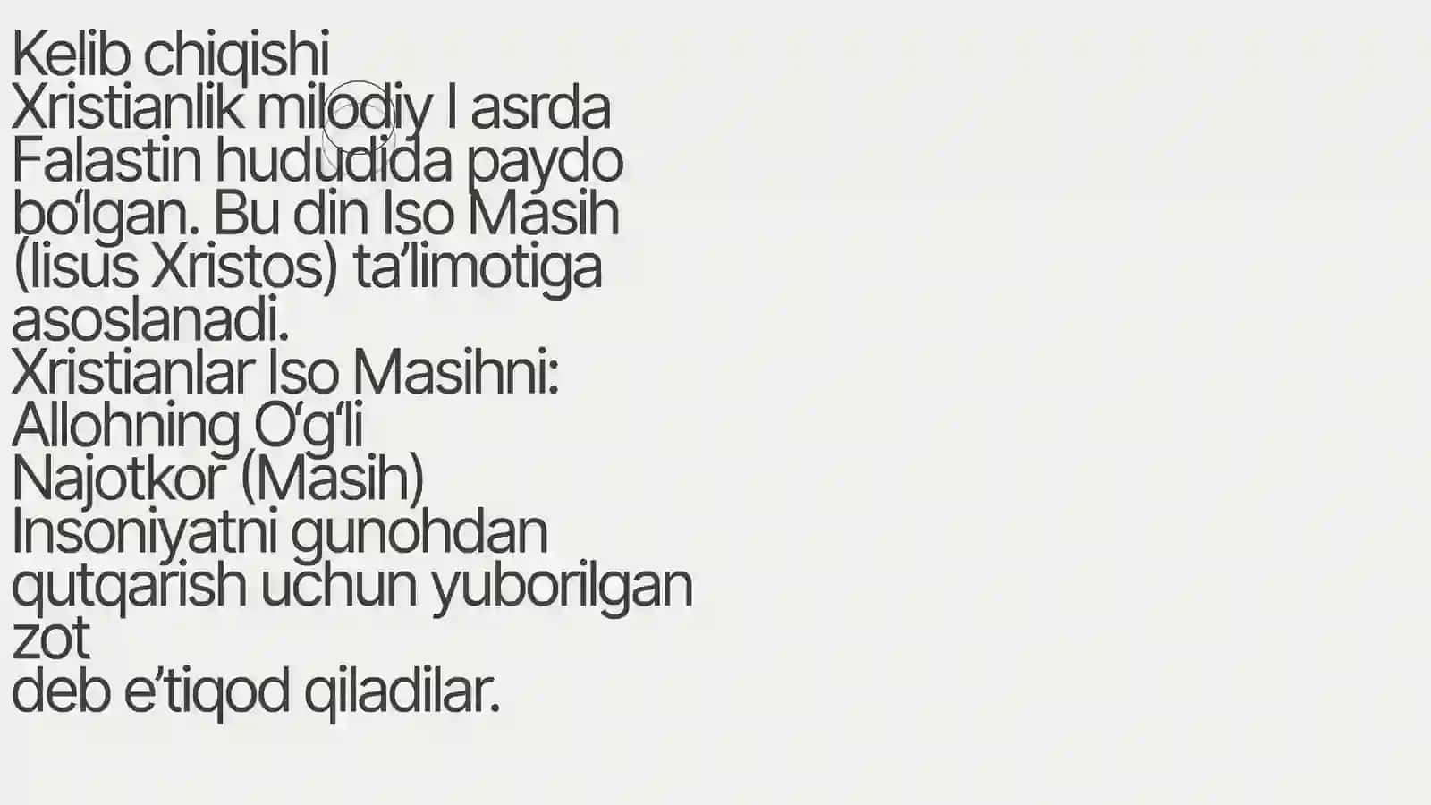 XIRISTIANLIK DINI 2