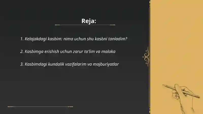Mening kelajakdagi kasbim 2