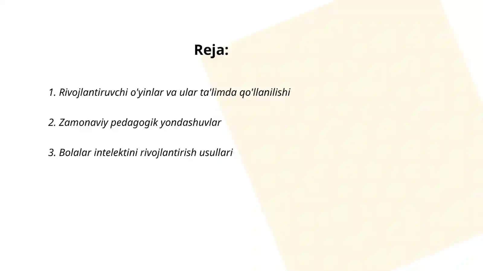 Rivojlantiruvchi ta'lim 2