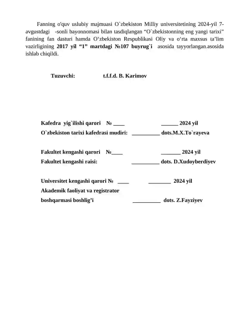 O`QUV-USLUBIY MAJMUA 2