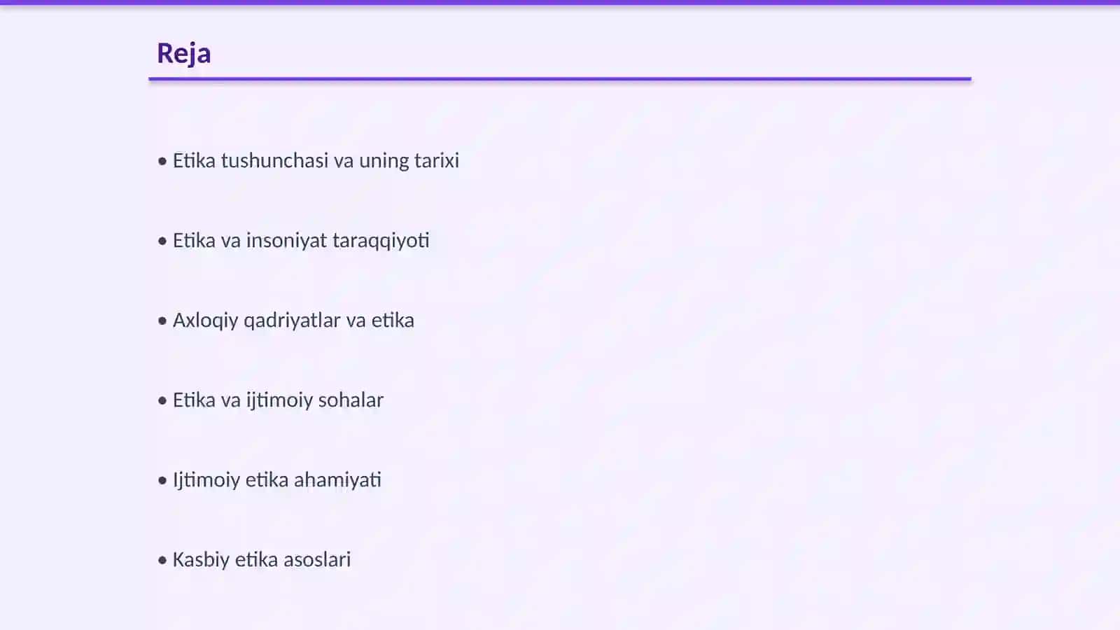 Etikaning mohiyati va ahamiyati 2