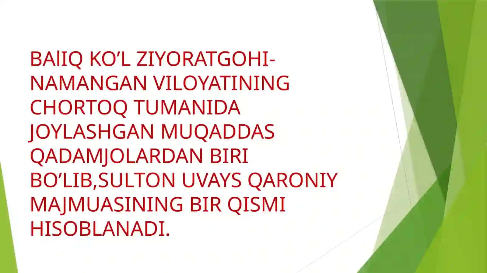 BALIQ KO’L ZIYORATGOKHI 2