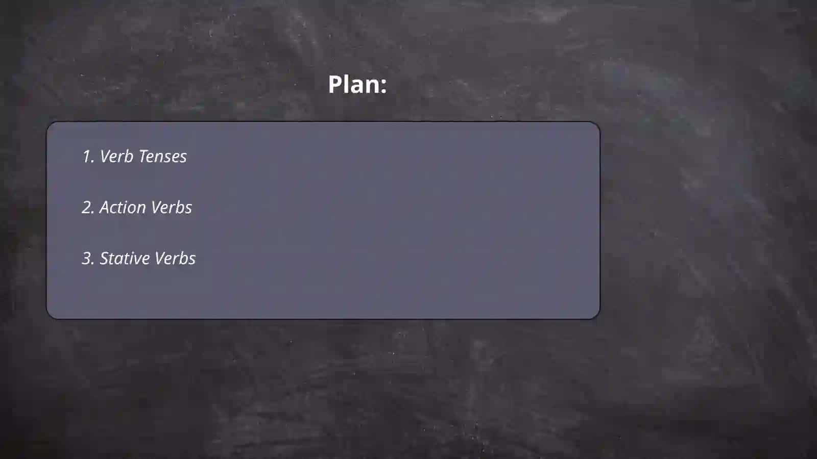 Verb Tenses 2
