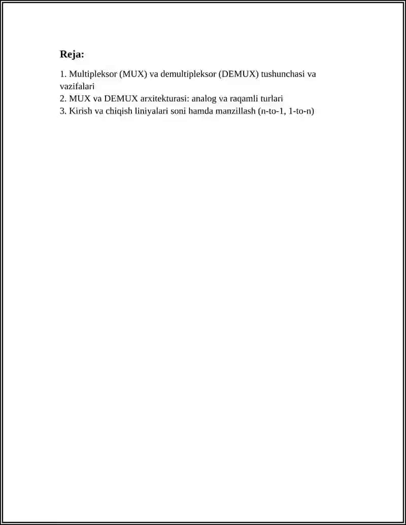 MULTIPLEKSOR VA DEMULTIPLEKSOR 2