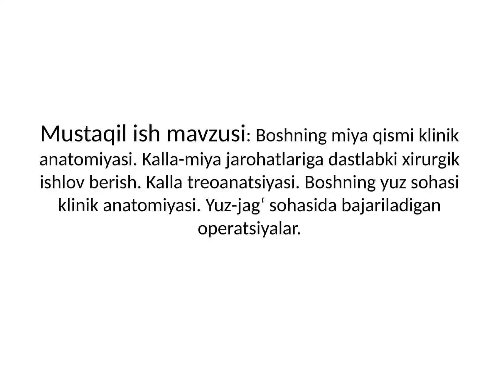 klinik anatomiya xirurgik ishlov 2