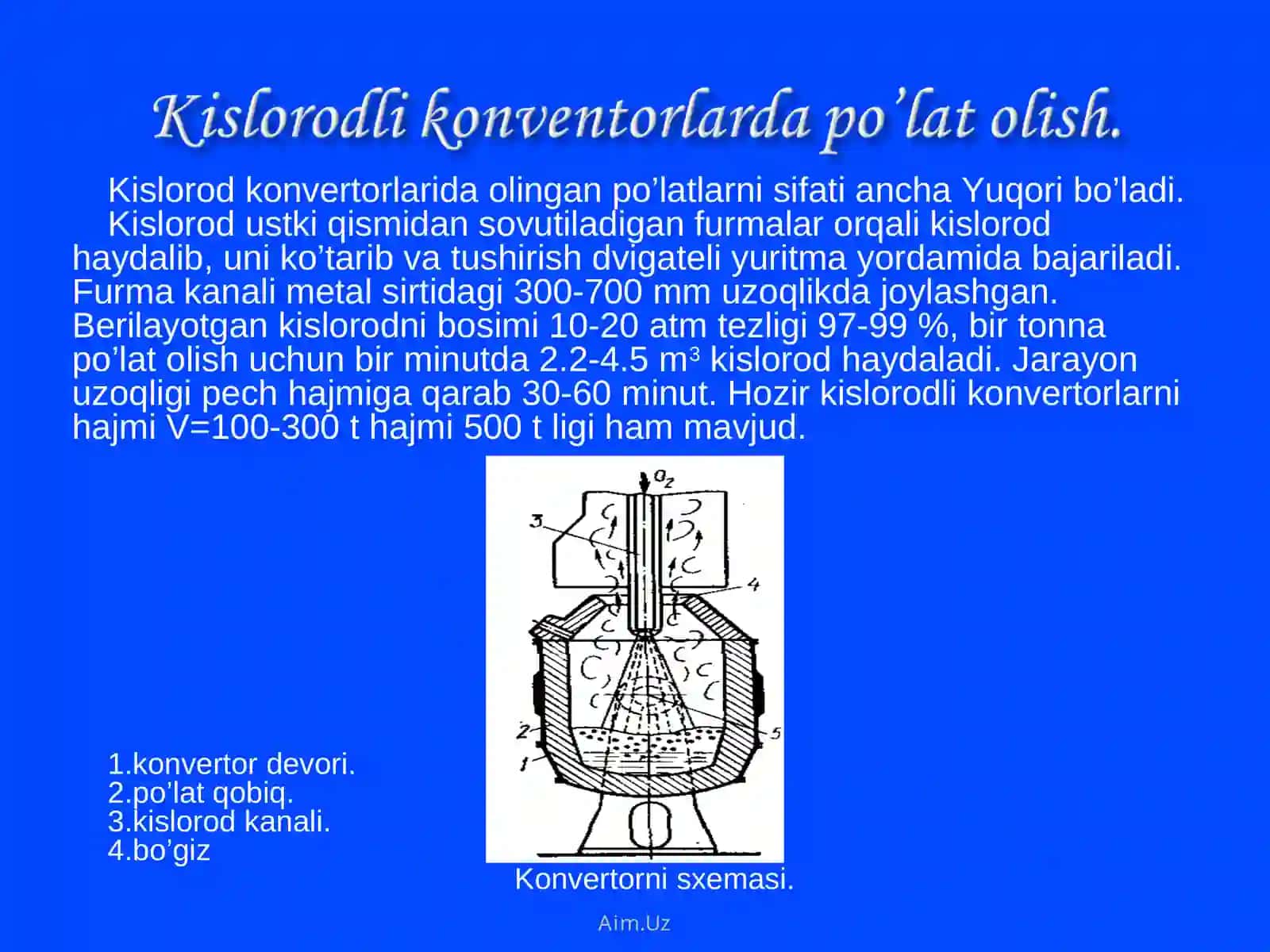 Kislоrоdli kоnvеrtоrlаrdаpo’lаtоlish 2