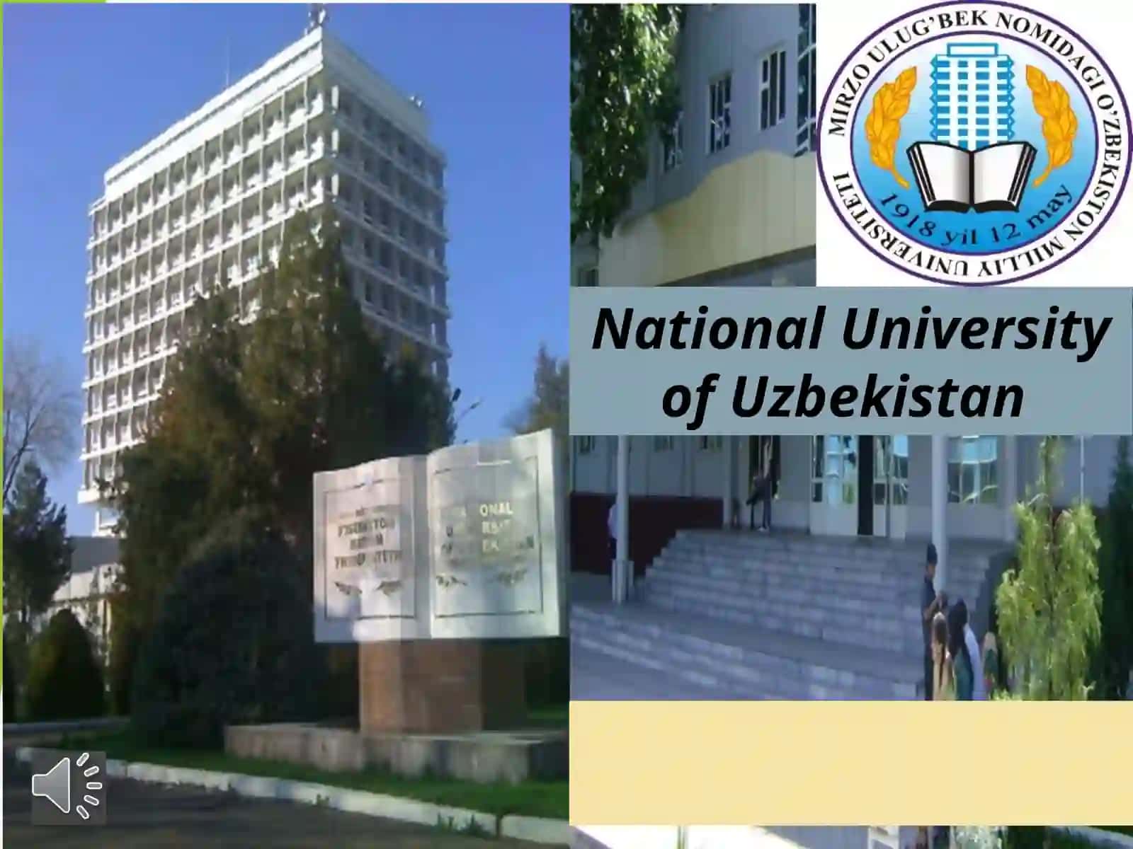 National University of Uzbekistan Presentation 2