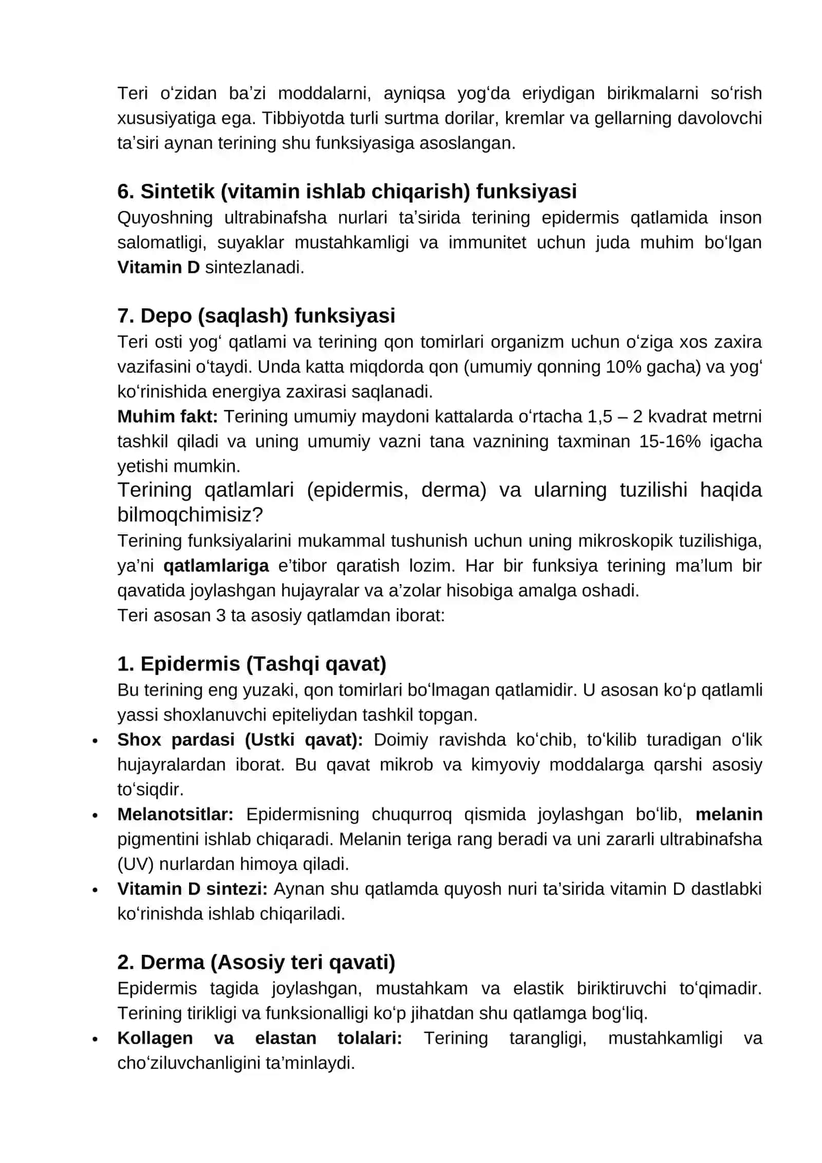 Terining funksiyalari haqida 2
