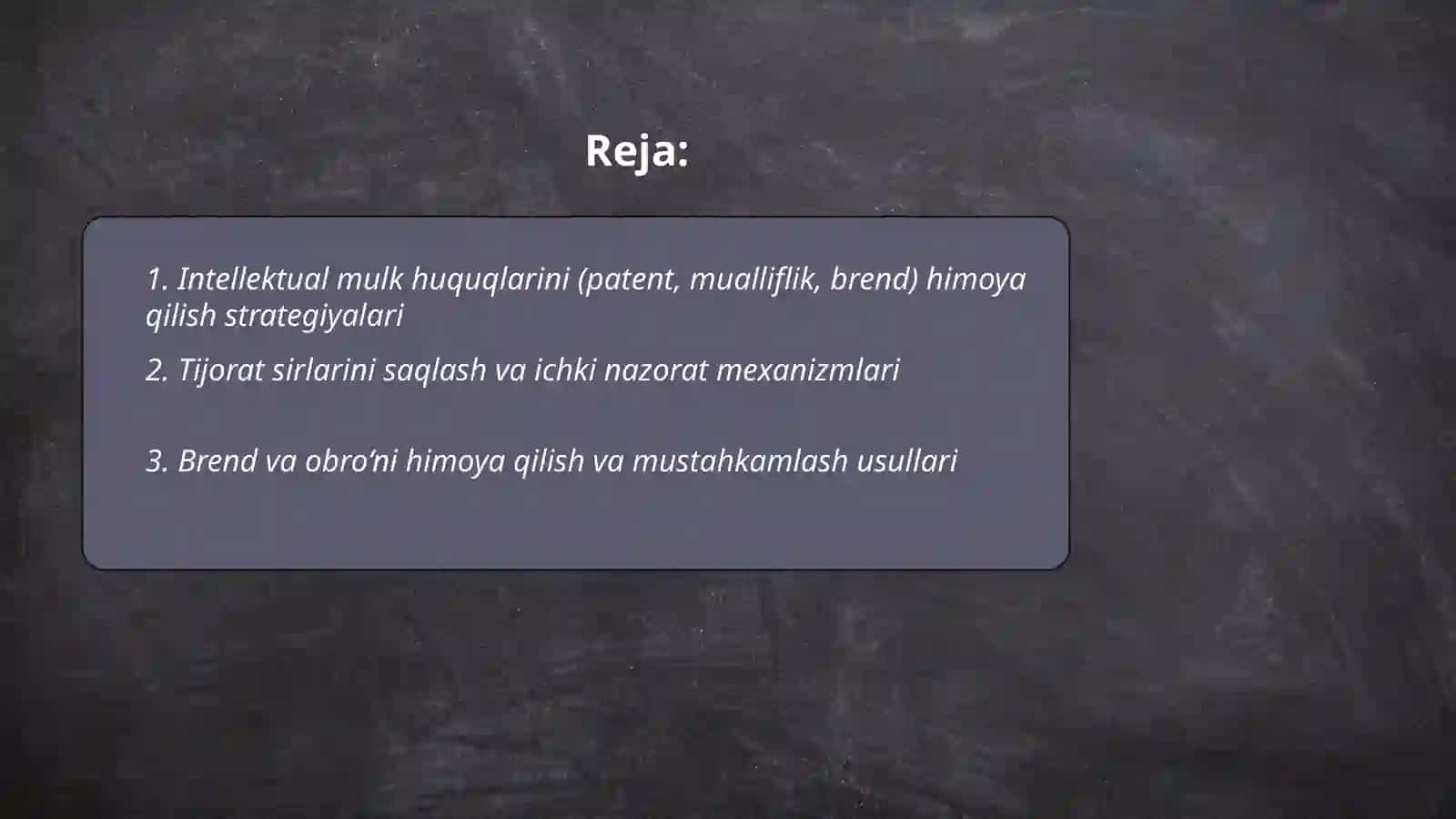 Raqobat ustunligini saqlash uchun himoya strategiyalari 2