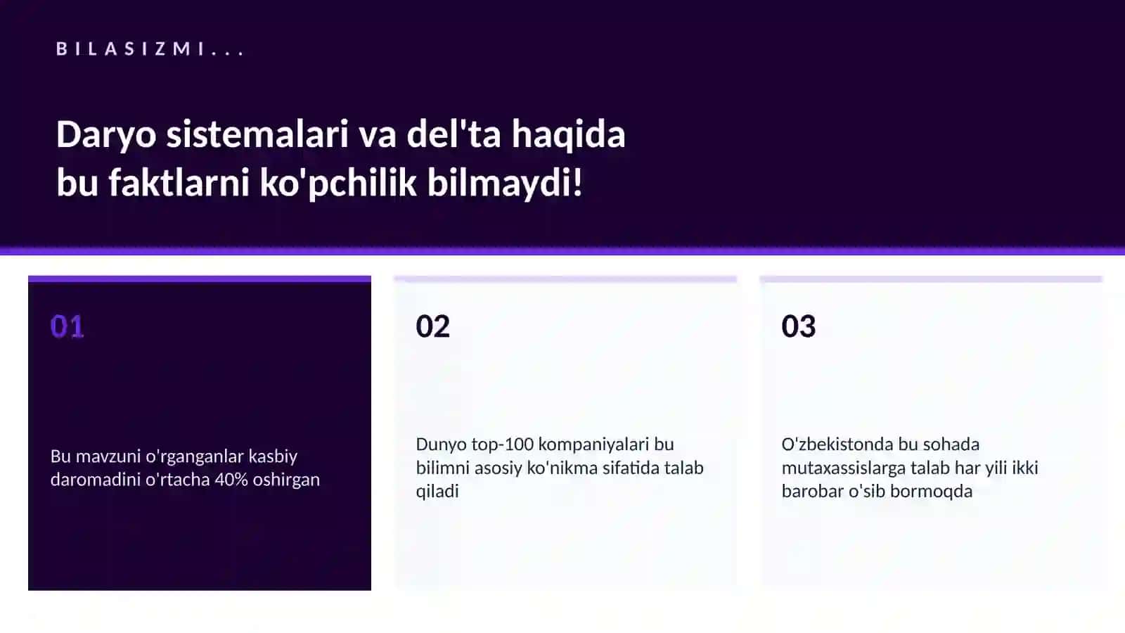Daryo sistemalari va del'ta 2