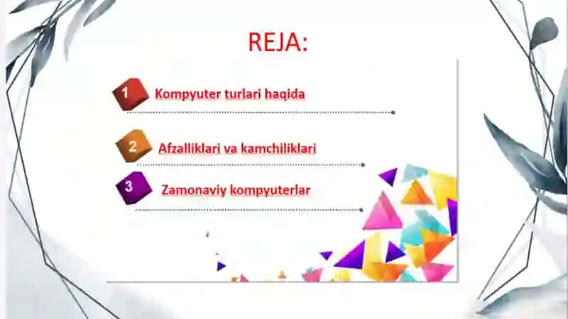 Kompyuter Turlari 2