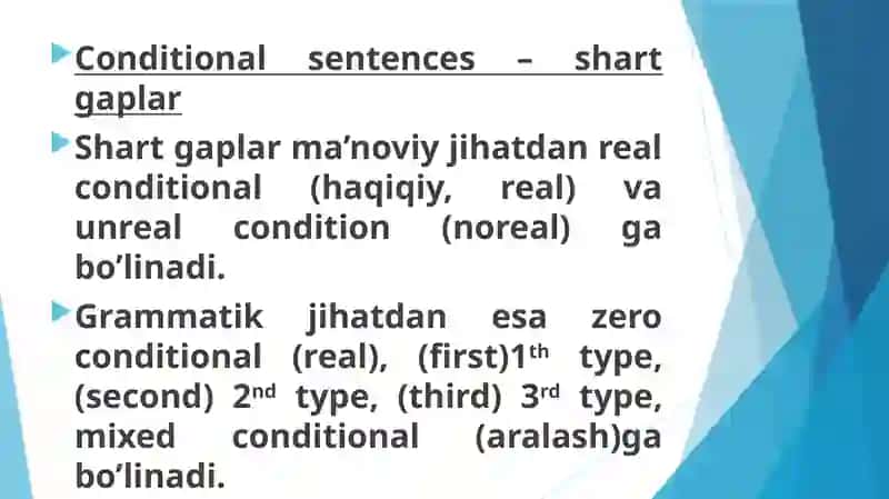 CONDITIONALS 2