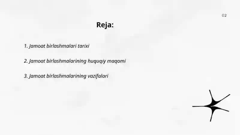 Jamoat birlashmalari tarixi 2