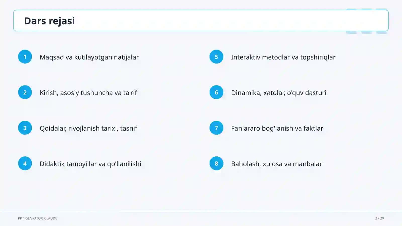 Interfaol metodlar: Zigzag va Bumerang 2