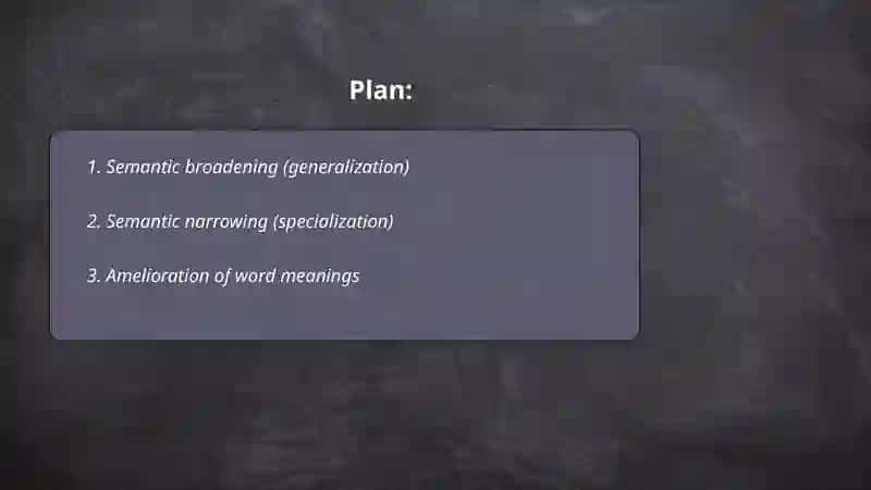 Changes in Word meaning 2