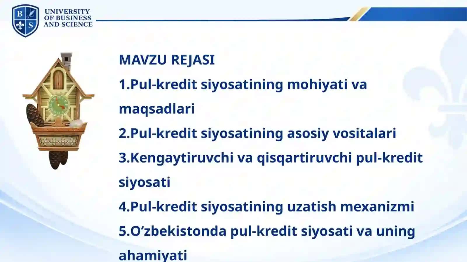 PUL-KREDIT SIYOSATI 2