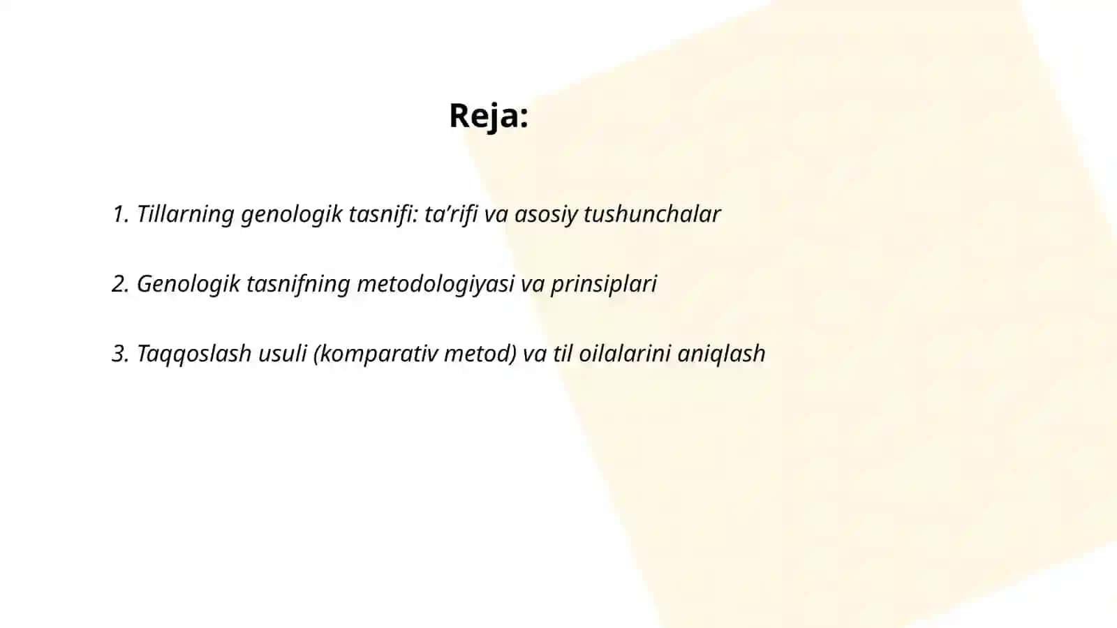Tillarning genologik tasnifi 2