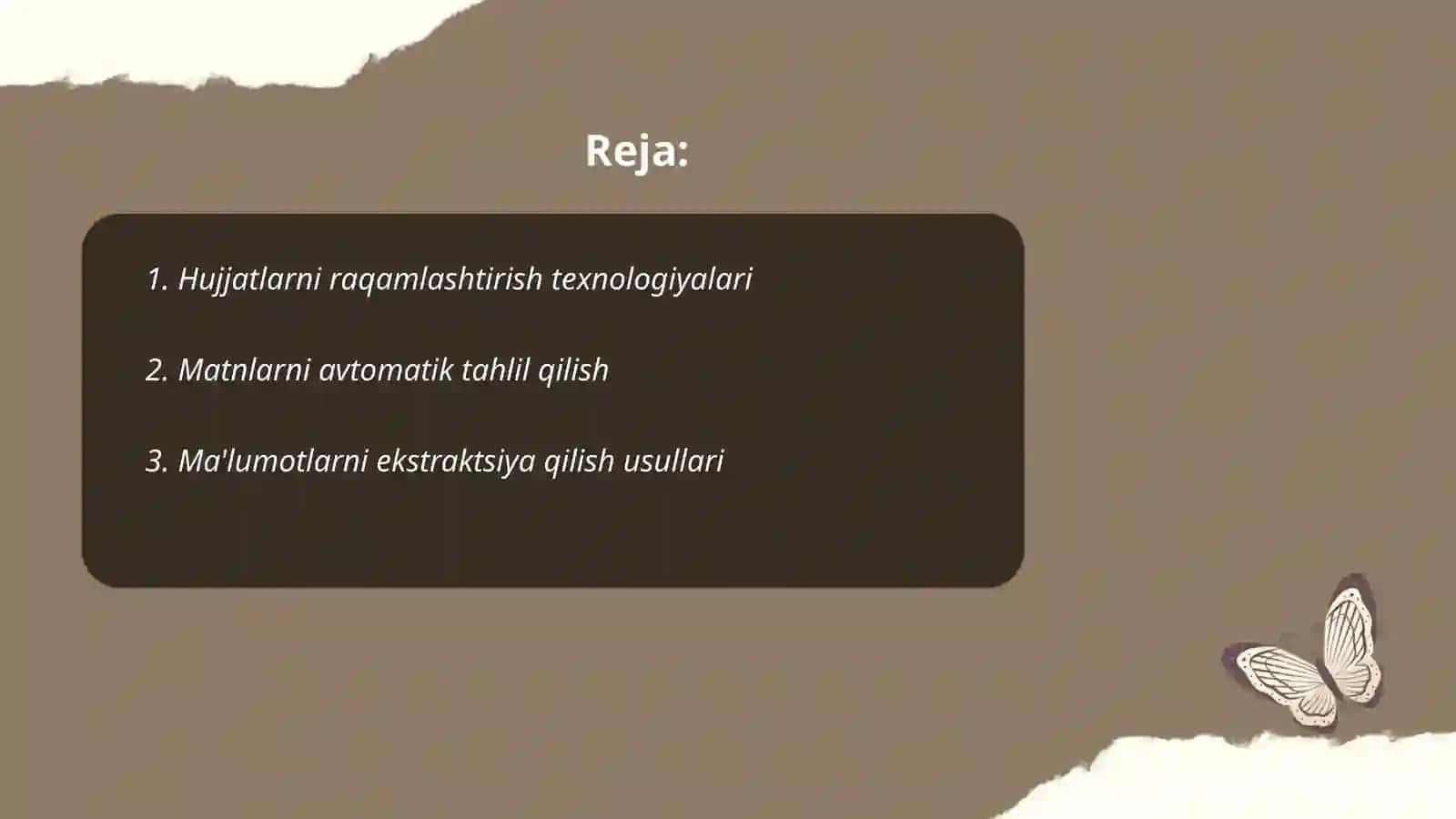 Hujjatlarni raqamlashtirish texnologiyalari 2