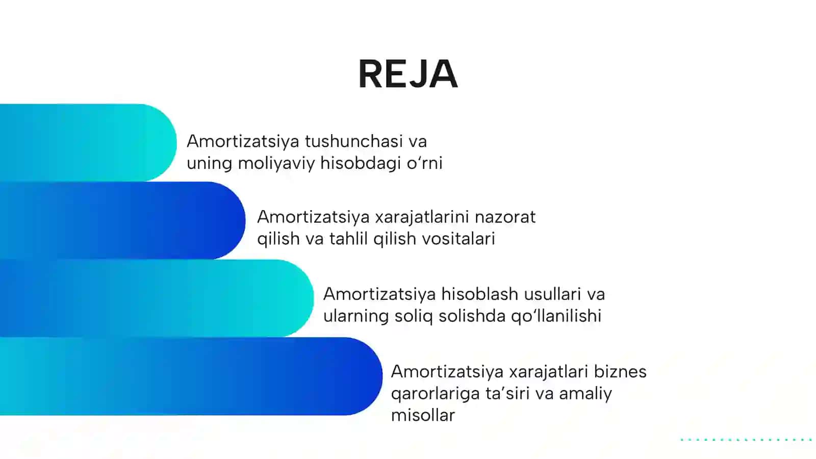 AMORTIZATSIYA XARAJATLARI 2