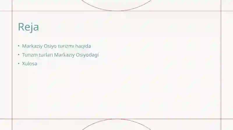Markaziy Osiyo Turizmi Imkoniyatlari 2