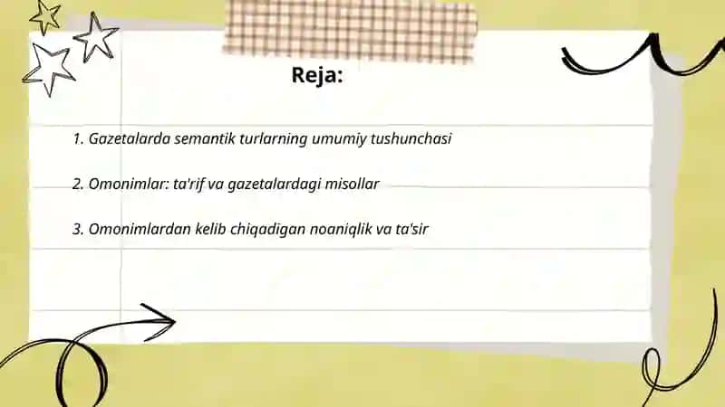 Gazetalarning semantik turlari 2