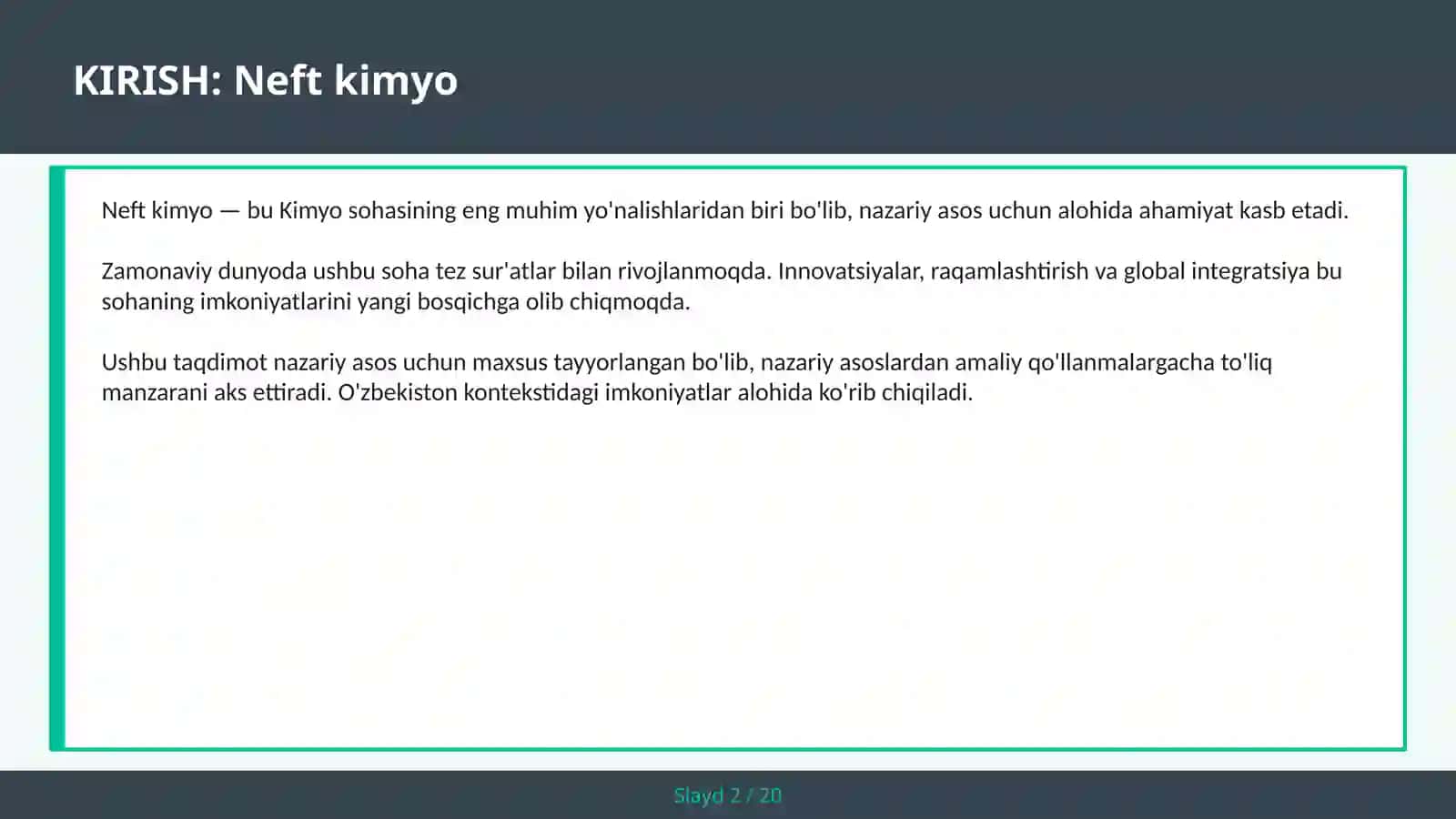 Neft kimyo 2