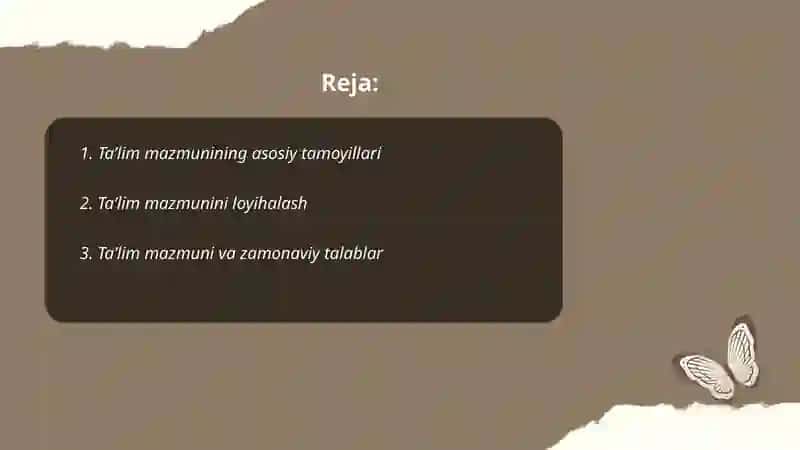 Ta'lim mazmuni 2