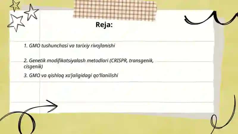 Genetik modifikatsalangan organizmlar va ularning xavfsizligi 2
