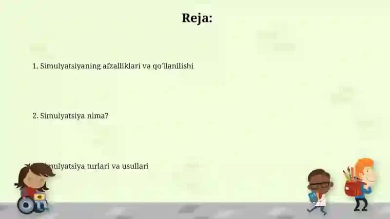 Simulyatsiya kirish 2