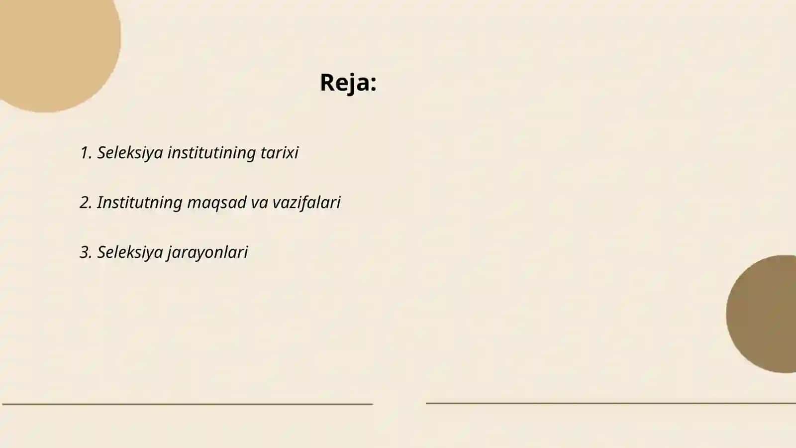 Seleksiya instituti ish faoliyati 2