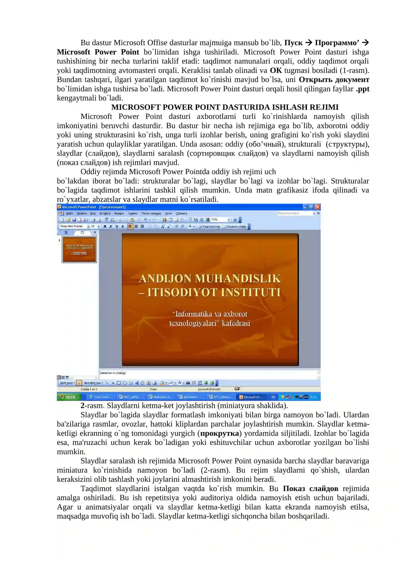 Microsoft Power Point grafik muxarriri 2