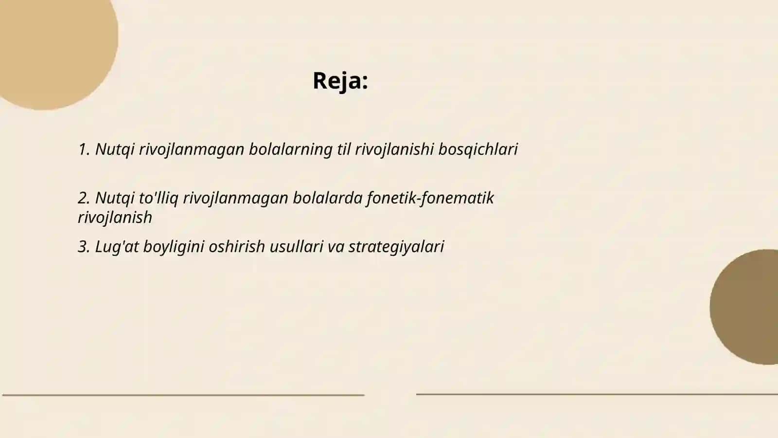 Nutqi to'lliq rivojlanmagan bolalarda olib boriladigan logopedik ishlar 2