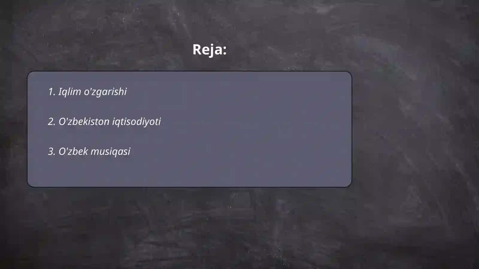 Iqlim o'zgarishi 2