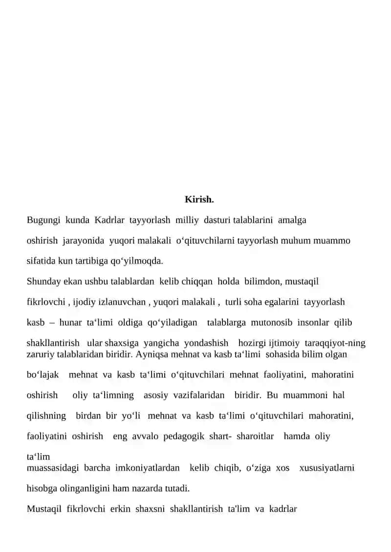 Tarbiya usullarining jamoa rivojidagi o'rni 2