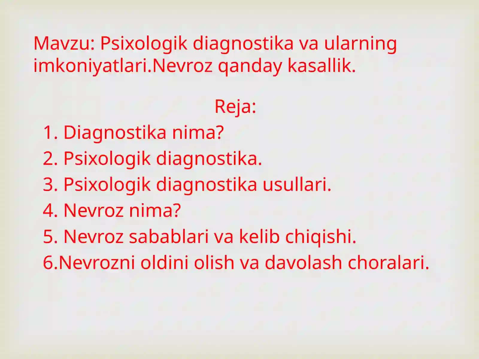 Psixologik diagnostika 2