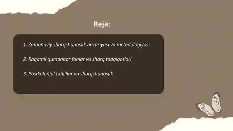 Zamonaviy sharqshunoslik 2